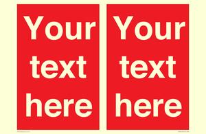 Custom Prohibition: Blank (red) sign